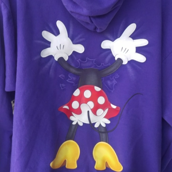 Disney by hanes hoody purple Minnie Mouse sweater - Picture 5 of 8